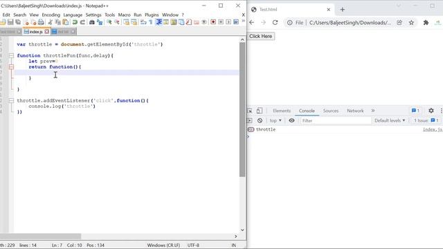 Throttling in JavaScript in Hindi | Advanced JavaScript Tutorial in Hindi #20 смотреть онлайн