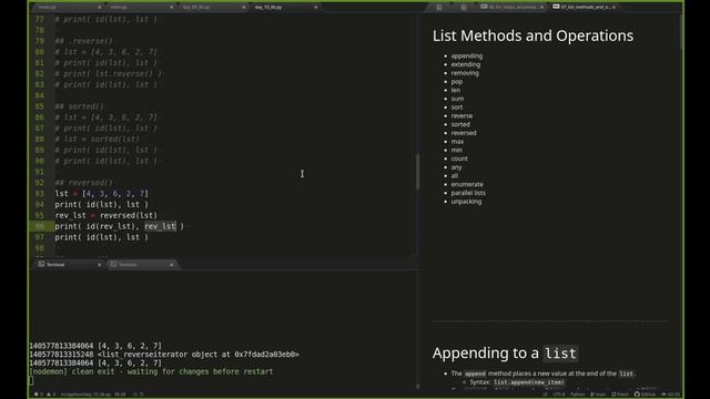 Python list methods and functions - (2021-07-21) - [July 2021 Cohort] смотреть онлайн