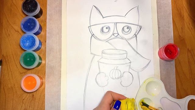 Мастер класс «Осенний кот» смотреть онлайн