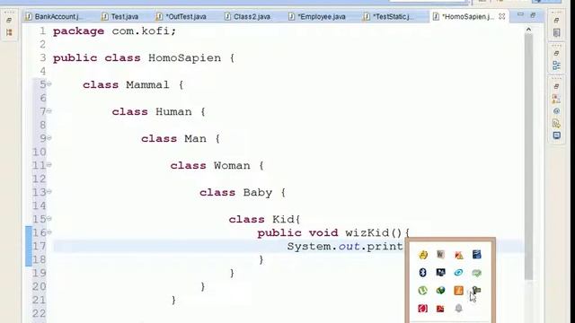 Java Inner Classes tutorial смотреть онлайн