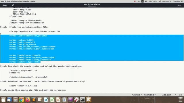 How to setup mod_jk and tomcat смотреть онлайн