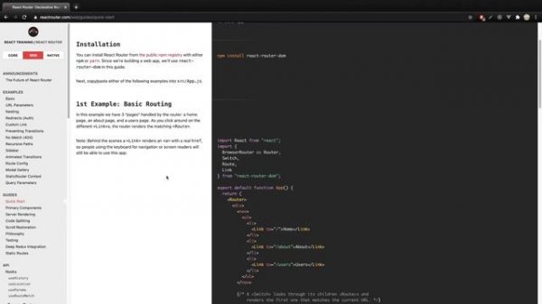 [리액트js (reactjs) 기초 익히기 기본 강좌] 18 React router 설치하기