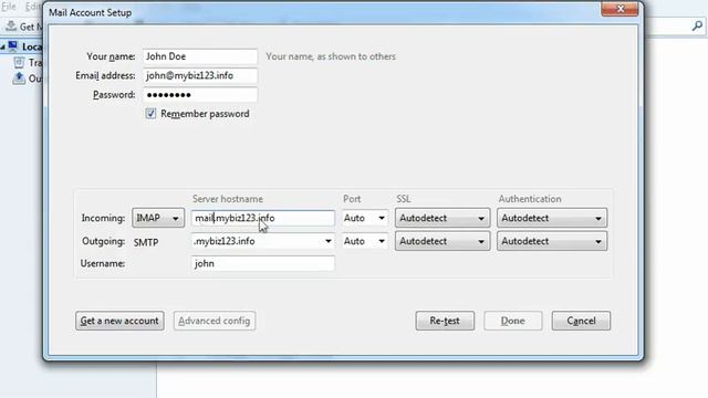 Configuring an IMAP email account with SSL in ThunderBird | FastDot Cloud Hosting смотреть онлайн