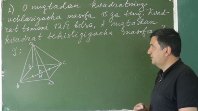 14. Uch Perpendikulyar Haqida Teorema. Geometriya 10 Sinf