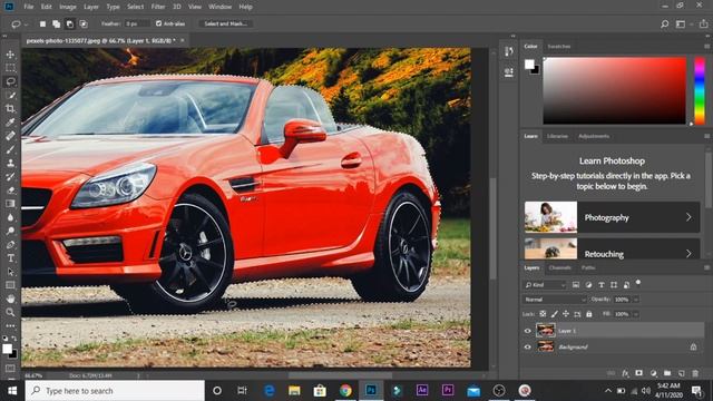 How to remove Background in Photoshop CC||Photoshop tutorial in Tamil||Quick Selection tool in Tami смотреть онлайн