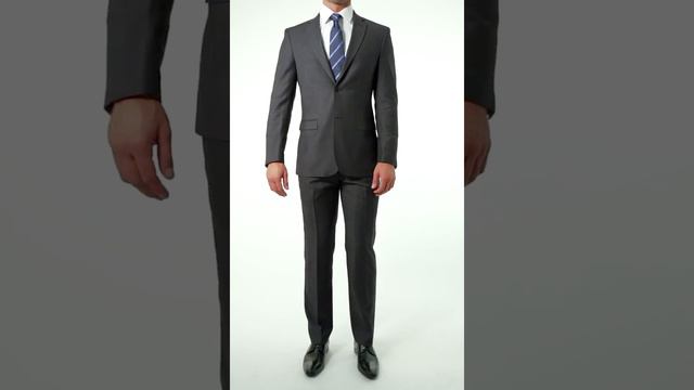 Alexander Dobell Classic Charcoal Suit with Peak Lapel смотреть онлайн