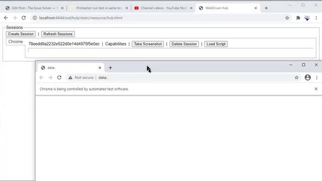 6. Protractor: run test in same browser or already open/ existing browser. Keep browser session ope смотреть онлайн