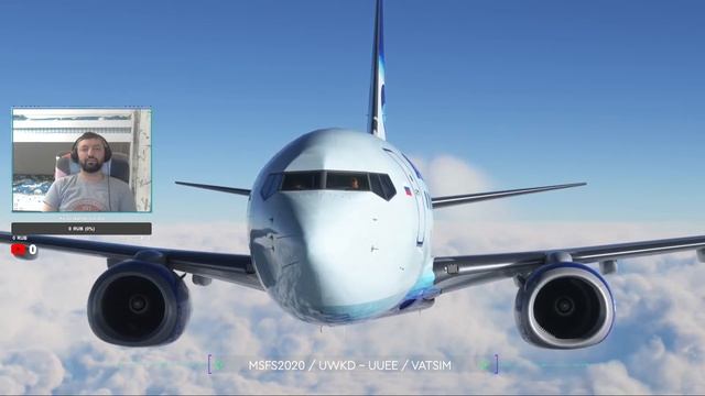 MSFS 2020 PMDG 738 / KAZAN (UWKD) - MOSCOW (UUEE) / VATSIM смотреть онлайн