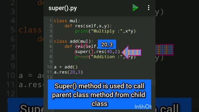 super() method in python | Method Overriding | Python puzzle #45 #ctptechnical смотреть онлайн
