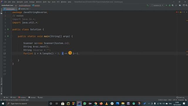 JAVA STRING REVERSE | HACKERRANK SOLUTION | JAVA STRINGS смотреть онлайн