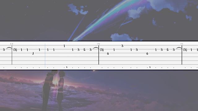 Kimi no Na wa - Katawaredoki Guitar Tutorial / Tab Guitar / Sheet Music Guitar смотреть онлайн