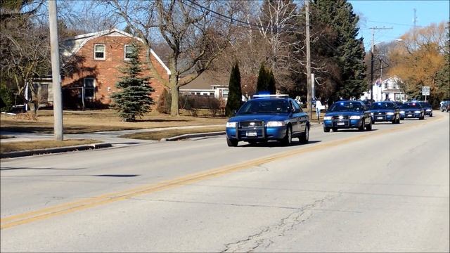 Wisconsin State Trooper Trevor Casper Funeral Procession смотреть онлайн