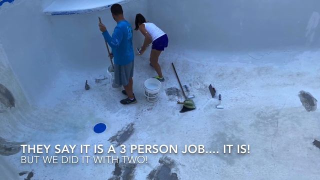 Our Sider-Crete Pool Redo - Completely resurfaced and retiled our pool by ourselves! смотреть онлайн