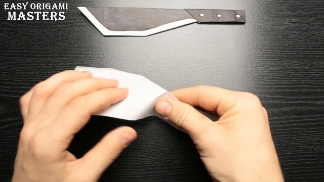 How to make a knife Machete out of paper. Origami knife Machete смотреть онлайн