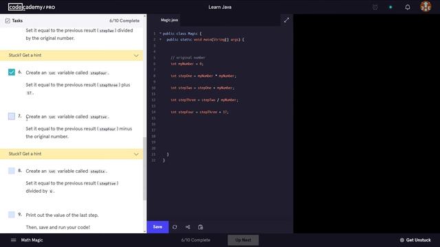Learn Java - 2.5 Variables Project 2 | Codecademy Walkthrough смотреть онлайн