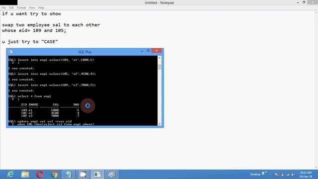 sql swap value example using case - when \ then keyword смотреть онлайн