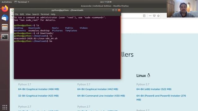 Instalando Anaconda-Python no Linux Ubuntu смотреть онлайн