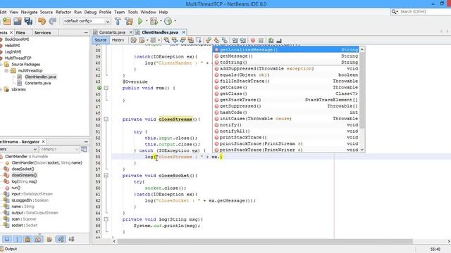 #7 TCP Simple Chat Program Multi Threads using Java Part 1 смотреть онлайн