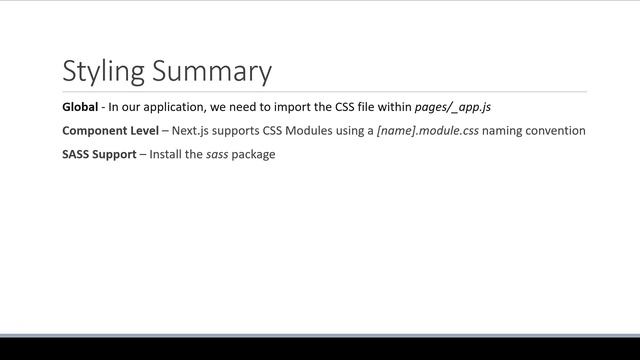 Next.js Tutorial - 54 - Styling Summary смотреть онлайн