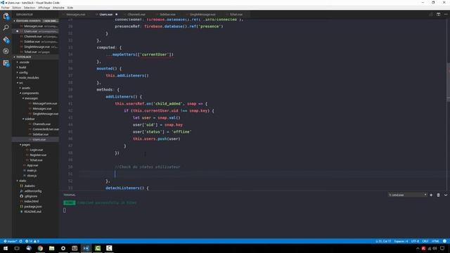 [Vue.js + Firebase] Slack Clone Tutorial - 8 - Affichage Utilisateurs et Système de Présence смотреть онлайн