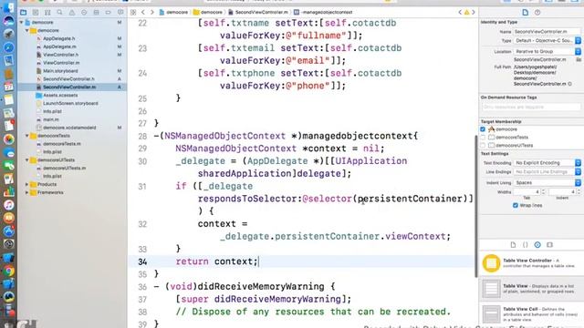 Objective C:- How To Create And Used Core Data in iOS Latest 2017 Hindi. смотреть онлайн