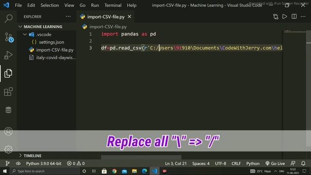 How to Import CSV File in Python Visual Studio Code Using Pandas смотреть онлайн