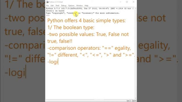 Simple types : the boolean type. смотреть онлайн