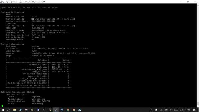 pgmetric , open-source tool to collect and report info of running PostgreSQL #postgresql #postgres смотреть онлайн