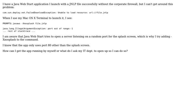 Java Web Start app gives FailedDownloadException at office but fine at home смотреть онлайн