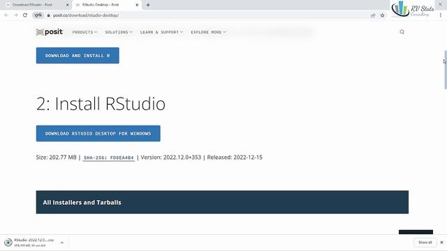 Installing Rstudio from Posit in 2023 | How to install R | Data Science Statistic Python смотреть онлайн