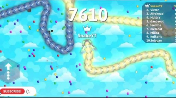 Snake.Io ? I Feed Cute Bot In Snake.Io! Epic Best Snake.io Gameplay