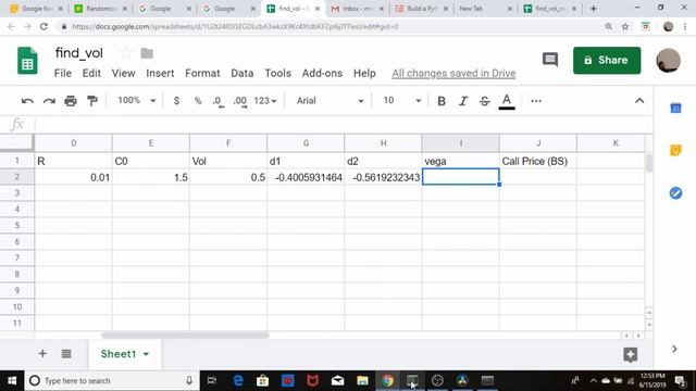Calculating the Implied Volatility of an Option with Excel (or Google Sheets) смотреть онлайн