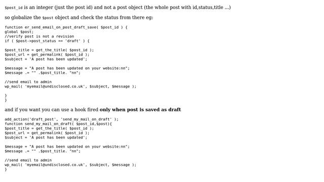 Wordpress: Send email only upon draft (2 Solutions!!) смотреть онлайн