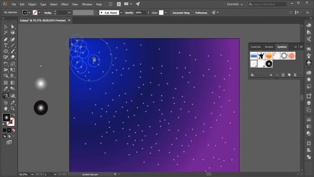 Creating galaxy background in illustrator смотреть онлайн