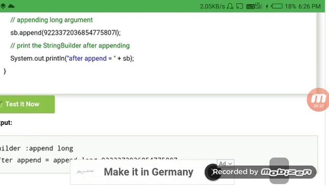 Java string builder append () method(5) смотреть онлайн