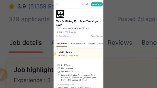 TCS Job Vacancy In Ahmedabad || Latest Java Developer Job Vacancy || Java Developer Recruitment смотреть онлайн