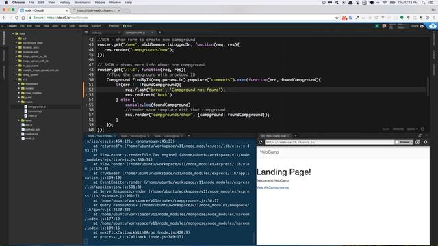Error Handling Bug Solution - YelpCamp Tutorial смотреть онлайн