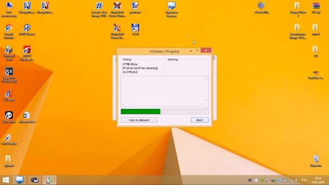 ADATA 32 GB тест программой H2testw