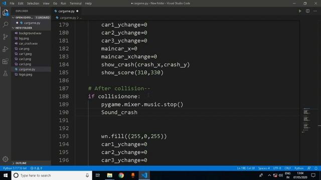 Sound Effect l Python ( pygame ) ll Car Game ll #dragcoder смотреть онлайн