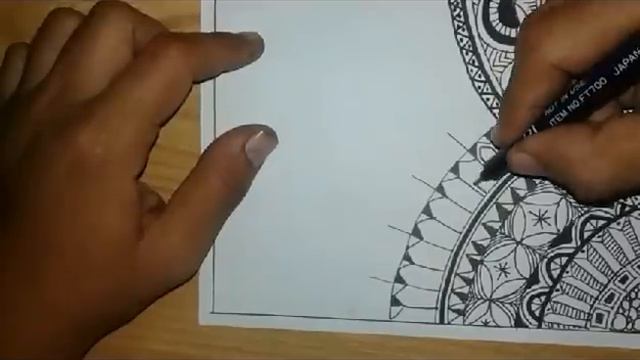 How To Zentangle Art Mode Fast and Quick Pola Batik Doodle смотреть онлайн