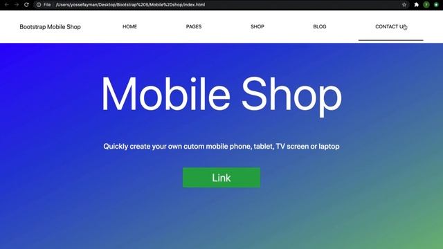 Bootstrap: Mobile Shop Project- Editing the navbar смотреть онлайн