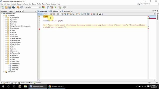 51 create - PHP and MySQL beginner to developer смотреть онлайн