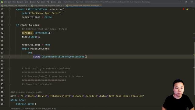 [Python & Excel] #3: How to use Python to download Real-time Stocks/FX Data from Microsoft 365 Exce смотреть онлайн