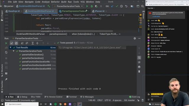 Creating A Programming Language W/ #Kotlin: Recursive Descent Parser W/ TDD Part 4 смотреть онлайн