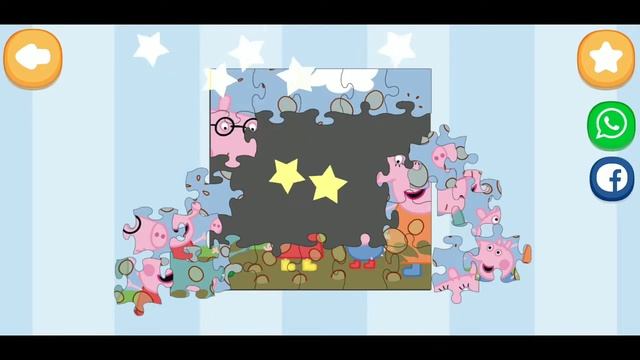 Peppa Pig Family Muddy Puddle Fun Jigsaw Puzzle Video For Kids Apps Gameplay смотреть онлайн