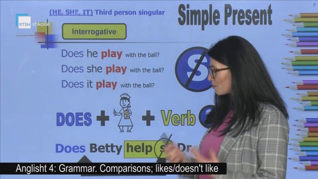 Anglisht 4 - Grammar: Comparisons; likes/doesn't like смотреть онлайн