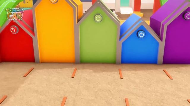 The earthquake destroyed the Minimon house | Block house making play nursery rhyme Tomoncar World смотреть онлайн