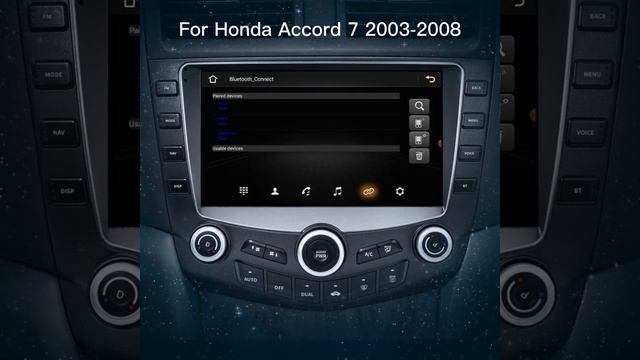 Android 2din 9inch Car Radio Touch Screen Bluetooth WIFI GPS Navi CarPlay For Honda Accord 7 2003+ смотреть онлайн