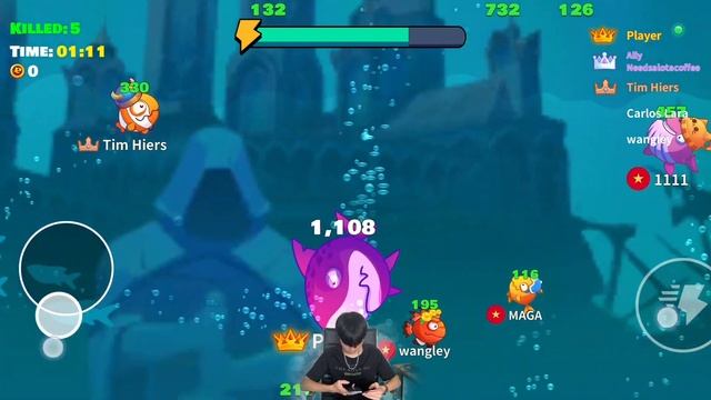 Shark King Angry ( Eat Fish.io) смотреть онлайн