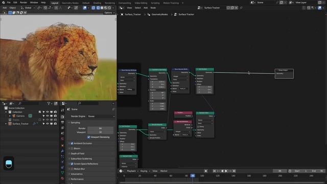 Surface Tracker with Geometry Nodes - Tutorial смотреть онлайн